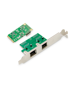 Digitus | Dual Gigabit Ethernet Mini PCI Express Network Card | DN-10134