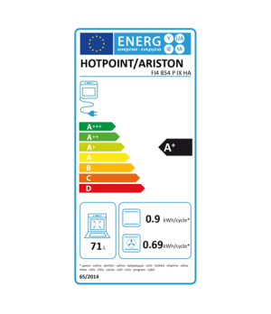 Hotpoint | Oven | FI4 854 P IX HA | 71 L | Electric | Pyrolysis | Knobs and electronic | Convection | Height 59.5 cm | Width 59.