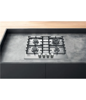 Hotpoint | PPH 60G DF/IX | Hob | Gas | Number of burners/cooking zones 4 | Rotary knobs | Stainless steel