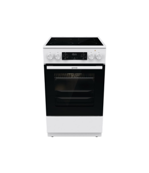 Gorenje | Cooker | GECS5C70WA | Hob type Vitroceramic | Oven type Electric | White | Width 50 cm | Grilling | LED | Depth 59.4 c