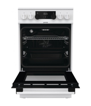 Gorenje | Cooker | GECS5C70WA | Hob type Vitroceramic | Oven type Electric | White | Width 50 cm | Grilling | LED | Depth 59.4 c