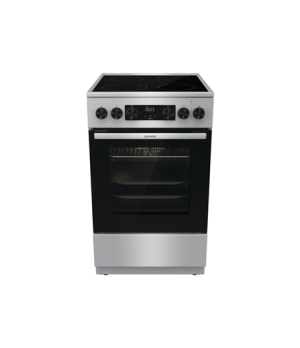 Gorenje | Cooker | GECS5C70XA | Hob type Vitroceramic | Oven type Electric | Stainless steel | Width 50 cm | Grilling | LED | De