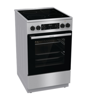 Gorenje | Cooker | GECS5C70XA | Hob type Vitroceramic | Oven type Electric | Stainless steel | Width 50 cm | Grilling | LED | De