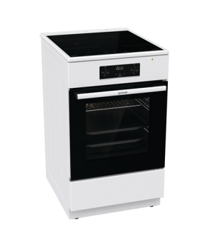 Gorenje | Cooker | GEIT5C60WPG | Hob type Induction | Oven type Electric | White | Width 50 cm | Grilling | Depth 59.4 cm | 70 L