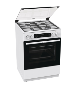 Gorenje | Cooker | GK6C4WF | Hob type Gas | Oven type Electric | White | Width 60 cm | Grilling | Depth 60 cm | 71 L