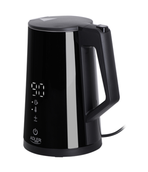 Adler | Kettle | AD 1345b | Electric | 2200 W | 1.7 L | Stainless steel | 360° rotational base | Black