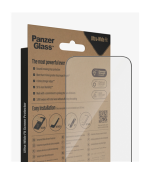 PanzerGlass | Screen protector | Apple | iPhone 14 Pro | Glass | Clear | Ultra-Wide Fit Easy installation Fingerprint resistant