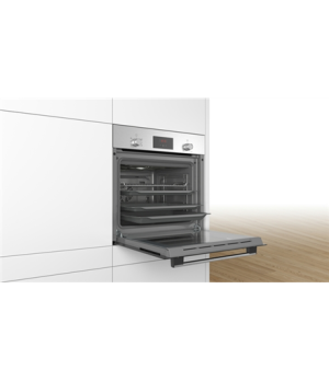 Bosch | Oven | HBF113BR1S | 66 L | Multifunctional | Manual | Electronic | Steam function | Convection | Height 59.5 cm | Width 