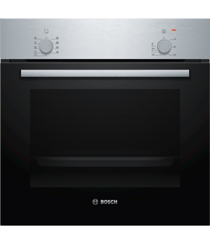 Bosch | HBF010BR3S | Oven | 66 L | Multifunctional | Manual | Knobs | Height 59.5 cm | Width 59.4 cm | Stainless steel