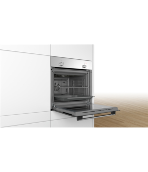 Bosch | HBF010BR3S | Oven | 66 L | Multifunctional | Manual | Knobs | Height 59.5 cm | Width 59.4 cm | Stainless steel