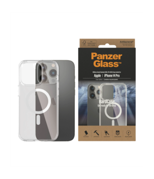 PanzerGlass | HardCase MagSafe Compatible | Back protection | Apple | iPhone 14 Pro | 100% Recycled Polyurethane (TPU) | Transpa