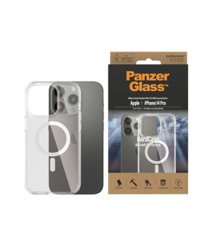 PanzerGlass | HardCase MagSafe Compatible | Back protection | Apple | iPhone 14 Pro | 100% Recycled Polyurethane (TPU) | Transpa