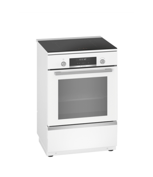 Bosch | Cooker | HLS79W321U Series 6 | Hob type Induction | Oven type Electric | White | Width 60 cm | Grilling | LCD | Depth 60