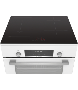 Bosch | Cooker | HLS79W321U Series 6 | Hob type Induction | Oven type Electric | White | Width 60 cm | Grilling | LCD | Depth 60