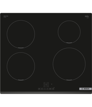 Bosch | PIE631BB5E Series 4 | Hob | Induction | Number of burners/cooking zones 4 | Touch | Timer | Black