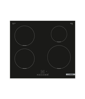 Bosch | PUE611BB6E Series 4 | Hob | Induction | Number of burners/cooking zones 4 | Touch | Timer | Black