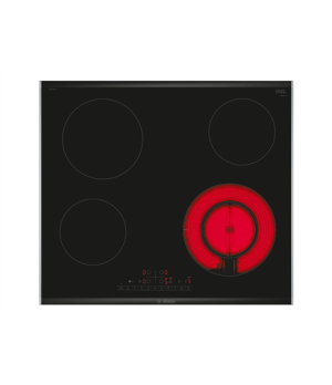 Bosch | Hob | PKF675FP2E Series 6 | Vitroceramic | Number of burners/cooking zones 4 | DirectSelect | Timer | Black