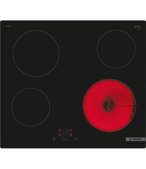 Bosch | PKE611BA2E Series 4 | Hob | Vitroceramic | Number of burners/cooking zones 4 | Touch | Black