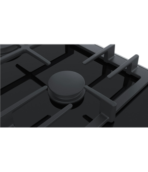 Bosch | PRB3A6B70 Series 8 | Hob | Gas on glass | Number of burners/cooking zones 2 | Rotary knobs | Black