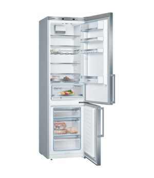 Bosch | Refrigerator | KGE398IBP Series 6 | Energy efficiency class B | Free standing | Combi | Height 201 cm | Fridge net capac