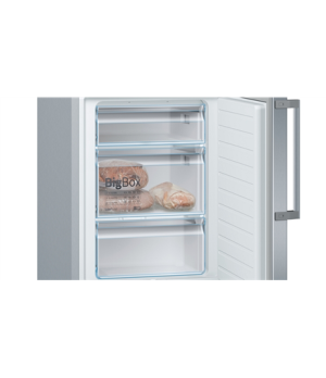 Bosch | Refrigerator | KGE398IBP Series 6 | Energy efficiency class B | Free standing | Combi | Height 201 cm | Fridge net capac