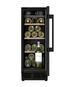 Bosch | Wine Cooler | KUW20VHF0 Series 6, | Energy efficiency class F | Built-in | Bottles capacity 21 | Cooling type | Black