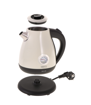 Camry | Kettle with a thermometer | CR 1344 | Electric | 2200 W | 1.7 L | Stainless steel | 360° rotational base | Cream