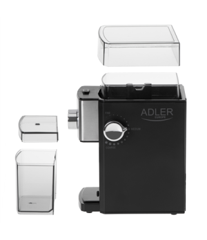 Adler | Coffee Grinder | AD 4448 | 300 W | Coffee beans capacity 250 g | Number of cups 12 per container pc(s) | Black