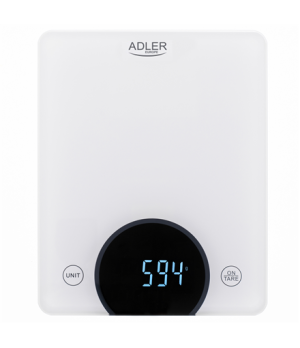 Adler | Kitchen Scale | AD 3173w | Maximum weight (capacity) 10 kg | Graduation 1 g | Display type LED | White