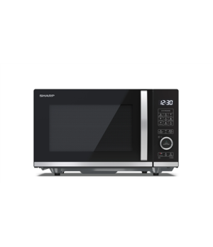 Sharp | Microwave Oven with Grill | YC-QG204AE-B | Free standing | 20 L | 800 W | Grill | Black