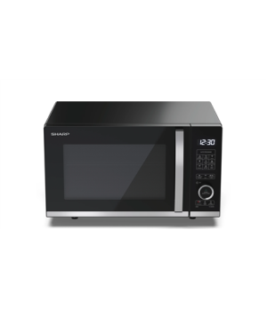 Sharp | Microwave Oven with Grill | YC-QG204AE-B | Free standing | 20 L | 800 W | Grill | Black