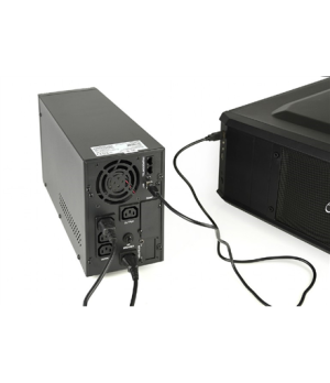 EnerGenie | Pure sine wave UPS with LCD display and USB | EG-UPS-PS1000-01 | 1000 VA | 800 W