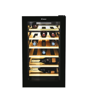 Candy | Wine Cooler | CWCEL 210/N | Energy efficiency class G | Free standing | Bottles capacity 21 | Cooling type | Black