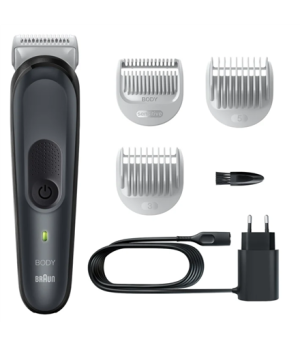 Braun | Body Groomer | BG3350 | Cordless and corded | Black/Grey