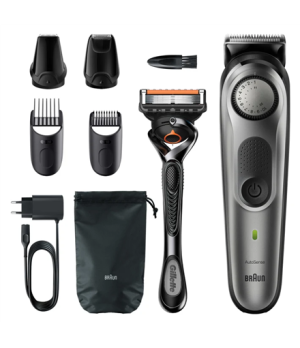 Braun Beard Trimmer BT7320 Cordless and corded Number of length steps 39 Black/Silver