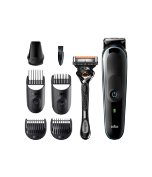 Braun | All-in-one trimmer | MGK3345 | Cordless and corded | Number of length steps 13 | Black/Blue