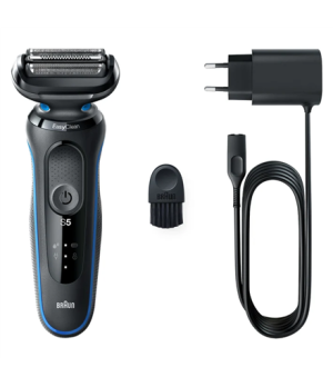 Braun | Shaver | 51-B1000s | Operating time (max) 50 min | Wet & Dry | Black/Blue