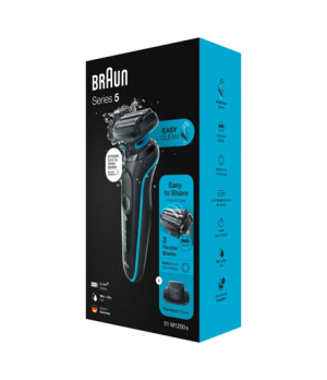 Braun | Shaver | 51-M1200s | Operating time (max) 50 min | Wet & Dry | Black/Mint