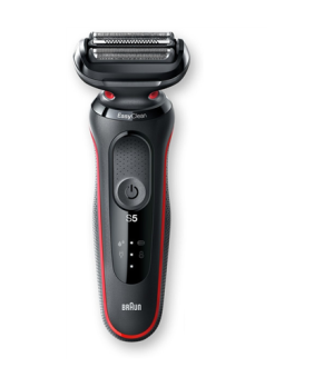 Braun | Shaver | 51-R1200s | Operating time (max) 50 min | Wet & Dry | Black/Red