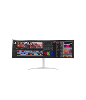 LG 49WQ95C-W 49“ UltraWide Curved LED Monitor 5120x1440/400cd/m2/5ms/ HDMI USB Type C Display Port | LG | Monitor | 49WQ95C-W | 