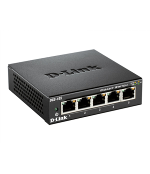 D-Link | Ethernet Switch | DGS-105/E | Unmanaged | Desktop | Gigabit Ethernet (copper) ports quantity 5 | 60 month(s)