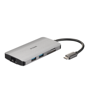 D-Link | 8-in-1 USB-C Hub with HDMI/Ethernet/Card Reader/Power Delivery | DUB-M810 | USB hub | USB Type-C