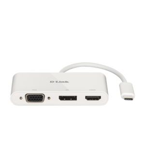 D-Link | 3-in-1 USB-C to HDMI/VGA/DisplayPort Adapter | DUB-V310 | USB hub | Warranty  month(s) | USB Type-C