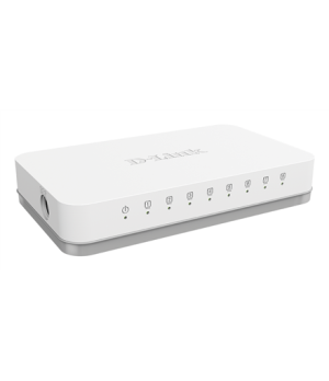 D-Link | Switch | GO-SW-8G/E | Unmanaged | Desktop | Gigabit Ethernet (copper) ports quantity 8