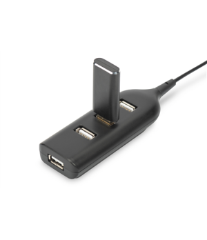 Digitus | USB 2.0 Hub, 4-Port, Bus Powered 4 X USB A/F AT Connected Cable | AB-50001-1 | USB 2.0 Hub