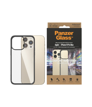 PanzerGlass | ClearCase with Black Frame | Case | Apple | iPhone 14 Pro Max | Black | Military grade standard Scratch resistant 