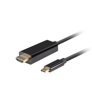 Lanberg USB-C to HDMI Cable, 1 m 4K/60Hz, Black | Lanberg | USB-C to HDMI Cable | Black | 1 m