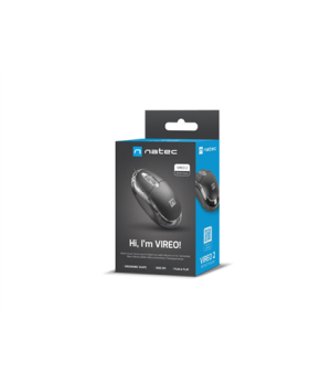 Natec Mouse, Vireo 2, Wired, 1000 DPI, Optical, Black | Natec | Mouse | Optical | Wireless | Green | Robin