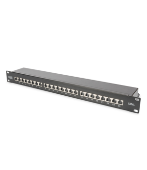 CAT 6A | Patch Panel | RJ45, 8P8C | Suitable for 483 mm (19") cabinet mounting Transmission properties: Category 6A, Class EA Ar