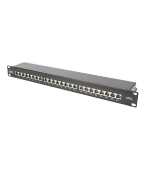 CAT 6A | Patch Panel | RJ45, 8P8C | Suitable for 483 mm (19") cabinet mounting Transmission properties: Category 6A, Class EA Ar